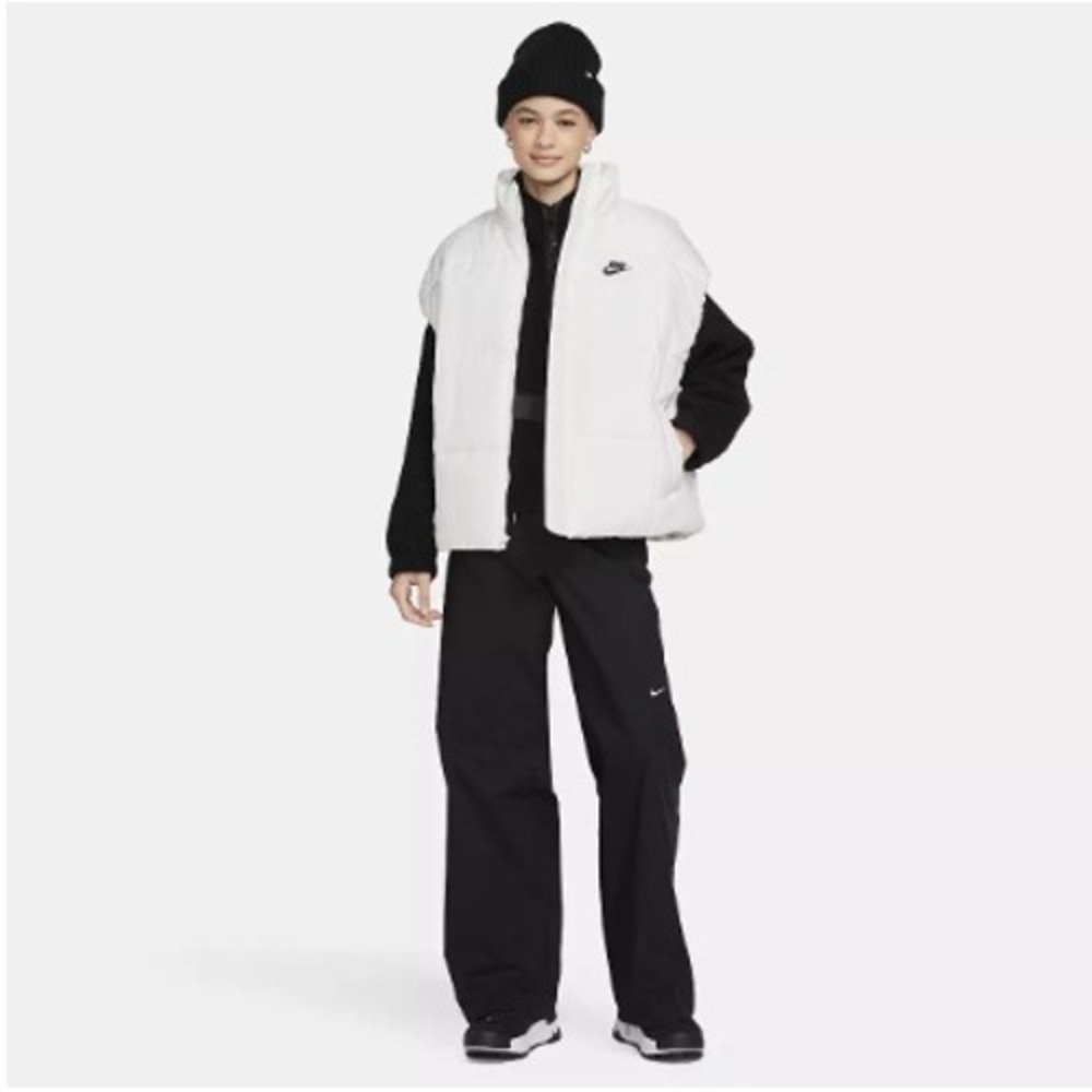 Nike Sportswear Puffer Vest Therma-FIT Oversized Streetwear White‎ Women's L NWT
